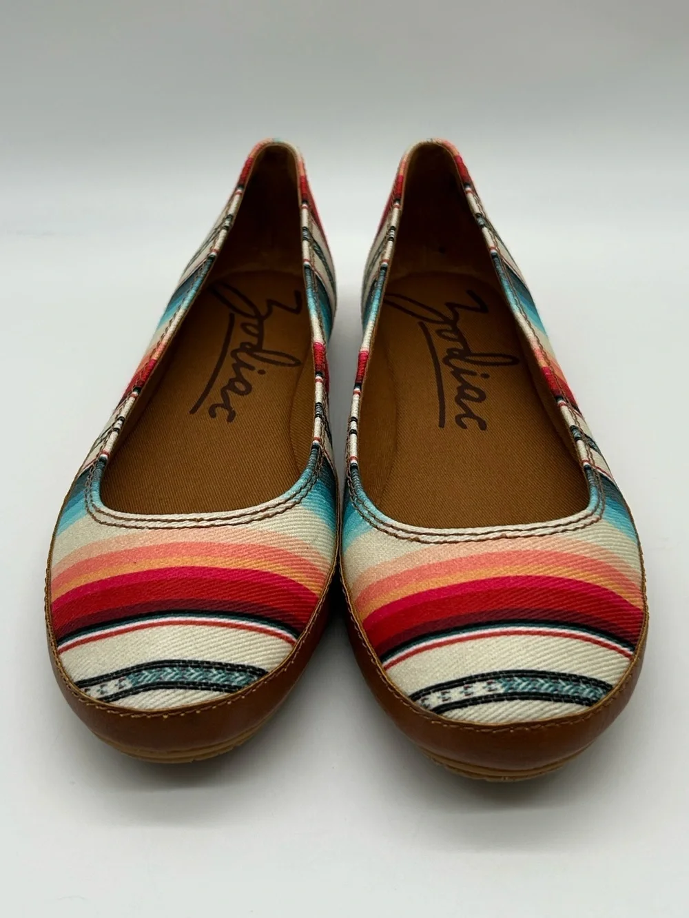 Zodiac Dawn Serape  Ballet Flats Women’s Size 6.5M Colorful Southwestern NWB